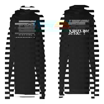 Retro Sunset Stripes Archdale North Carolina Long Sleeve T-Shirt | Mazezy