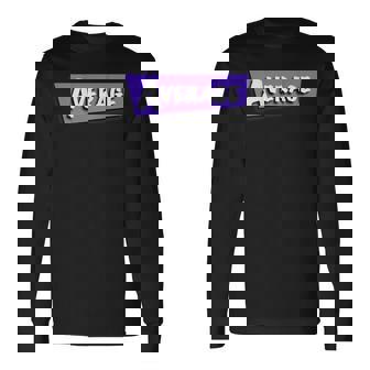 Retro Vaporwave Cloud Rap With 'Average' Back Print Long Sleeve T-Shirt | Mazezy