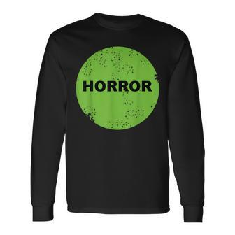 Retro Vhs Video Store Horror Sticker Retro Long Sleeve T-Shirt | Mazezy