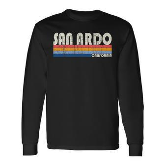 Retro Vintage 70S 80S Style San Ardo Ca Long Sleeve T-Shirt | Mazezy