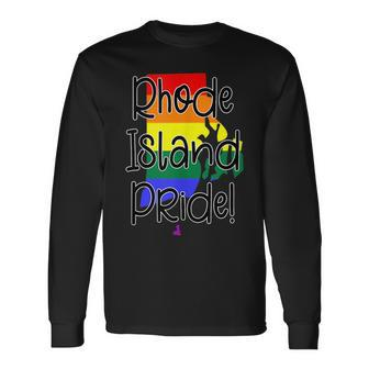 Rhode Island Gay Pride Long Sleeve T-Shirt T-Shirt | Mazezy
