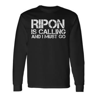 Ripon Ca California City Trip Home Roots Usa Long Sleeve T-Shirt | Mazezy