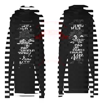 Rivera Blood Runs Through My Veins Last Name Family Long Sleeve T-Shirt | Mazezy