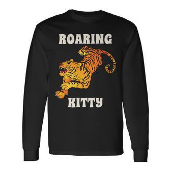 Roaring Kitty Dfv I Like The Stock To The Moon Long Sleeve T-Shirt - Monsterry