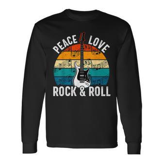 Rock & Roll Rock Music Rock Lover Guitar Player Rock Long Sleeve - Seseable