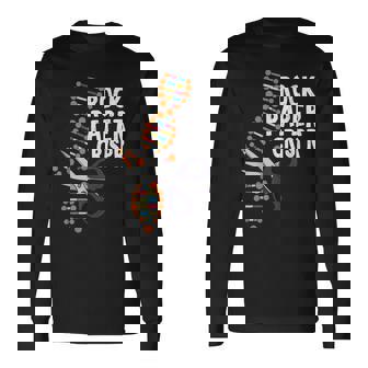 Rock Paper Crispr Dna Biologist Genetic Engineering Science Long Sleeve T-Shirt | Mazezy