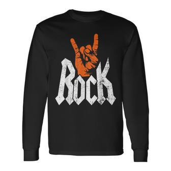 Rock And Roll Rock Music Rock Music Lover Long Sleeve - Seseable