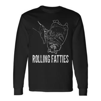 Rollin Fatties Fat Kitty Cat Long Sleeve T-Shirt T-Shirt | Mazezy