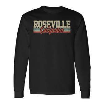 Roseville California Long Sleeve T-Shirt | Mazezy