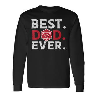 Rpg Best Dad Ever Gamer Daddy Papa Long Sleeve - Monsterry CA