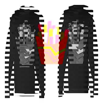 Rubber Pride Lgbtq Potato French Fries Gay Pride Long Sleeve T-Shirt | Mazezy