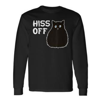 Hiss Off Cat Long Sleeve T-Shirt | Mazezy