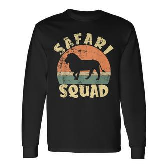 Safari Squad Wild Animal Jungle Africa Zoo Animal Safari Long Sleeve T-Shirt | Mazezy