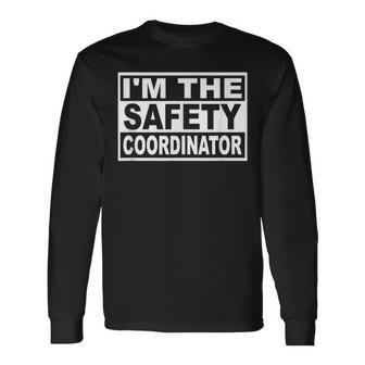 Safety Coordinator Square Graphic Long Sleeve T-Shirt | Mazezy