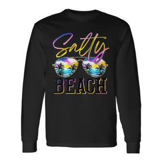 Salty Vibes Beach Vacation Summer Good Vibes Vacation Long Sleeve T-Shirt T-Shirt | Mazezy