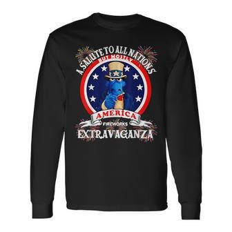 A Salute To All Nations But Mostly America Long Sleeve T-Shirt T-Shirt | Mazezy