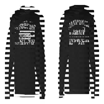 Saratoga Springs New York T Est 1819 Distressed Long Sleeve T-Shirt | Mazezy