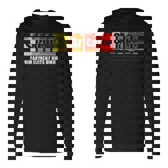 Sarcasm S Ar Ca Sm Primary Elements Of Humour Long Sleeve T-Shirt T-Shirt | Mazezy