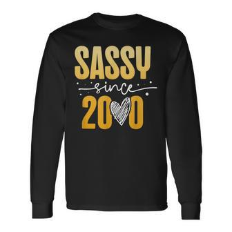 Sassy Since 2000 Decade 2000S Era Millenium Vintage Long Sleeve T-Shirt - Seseable