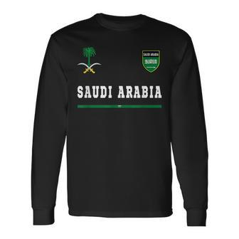Saudi Arabia SportSoccer Jersey Flag Football Long Sleeve T-Shirt T-Shirt | Mazezy AU