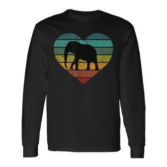 Save Serengeti Safari Kenya Africa Heart I Love Elephants Long Sleeve T-Shirt | Mazezy UK