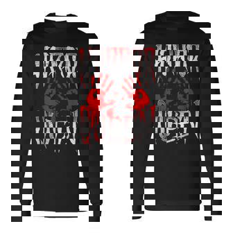 Scary Horror Movie Blood Hand Queen Scary Long Sleeve T-Shirt | Mazezy