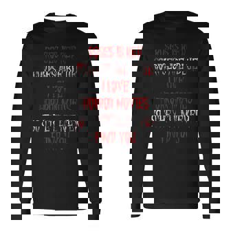 Scary Horror Movie I Love Horror Movies Scary Long Sleeve T-Shirt | Mazezy