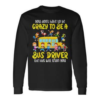 School Bus Driver Bus Driving Back To School First Day Long Sleeve - Seseable
