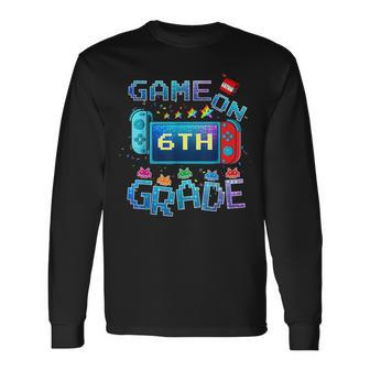 Back To School Game On 6Th Grade Gamer Boys Long Sleeve T-Shirt T-Shirt | Mazezy
