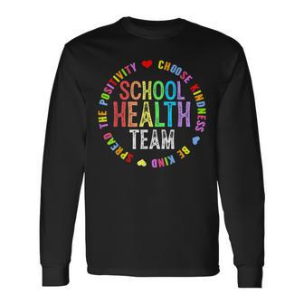School Health Team Assistant Back To School Appreciation Long Sleeve - Monsterry