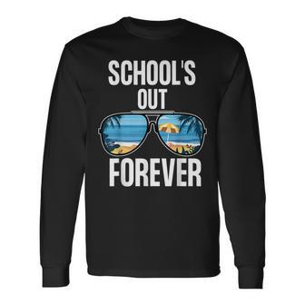 Schools Out Forever Senior 2021 Last Day Of School Long Sleeve T-Shirt T-Shirt | Mazezy