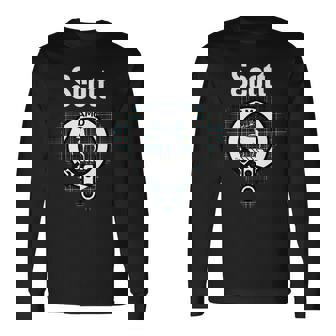 Scott Clan Scottish Name Coat Of Arms Tartan Scott Long Sleeve T-Shirt T-Shirt | Mazezy