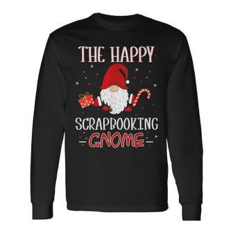 Scrapbooking Christmas Gnome Costume Matching Family Long Sleeve T-Shirt - Monsterry DE