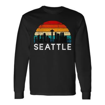Seattle Pride Love Seattle Retro Seattle City Of Seattle Long Sleeve T-Shirt | Mazezy