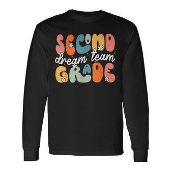 Second Grade Dream Team Back To School Hello 2Nd Grade Long Sleeve T-Shirt - Monsterry UK