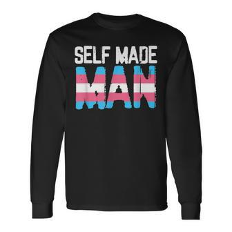 Selfmade Man Transgender Ftm Pride Lgbt Proud Trans People Long Sleeve T-Shirt T-Shirt | Mazezy