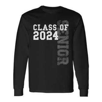 Senior 2024 Class Of 2024 Seniors Graduation 2024 Senior 24 Long Sleeve T-Shirt - Seseable