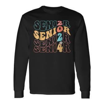 Senior 24 Graduation Class Of 2024 Cute Senior 2024 Long Sleeve T-Shirt - Monsterry