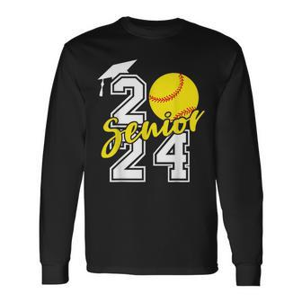 Senior Softball Softball Senior 2024 Class Of 2024 Long Sleeve T-Shirt - Seseable