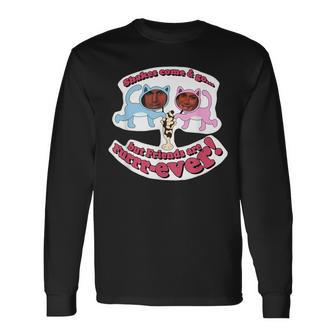 Shakes Come And Go But Friends Are Furrrever Nerd Geek Long Sleeve T-Shirt - Monsterry CA