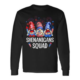 Shenanigans Squad Gnomes Usa Independence Day 4Th Of July Long Sleeve T-Shirt T-Shirt | Mazezy