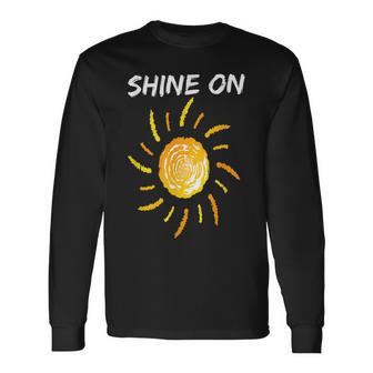 Shine On With Sun Inspiration Sun Long Sleeve T-Shirt | Mazezy UK