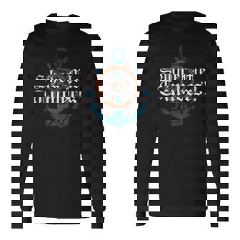 Shiver Me Timbers Pirate Maritime Anchor Wheel Long Sleeve T-Shirt T-Shirt | Mazezy