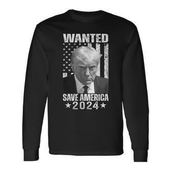 Shot T Wanted Save America 2024 Long Sleeve - Seseable