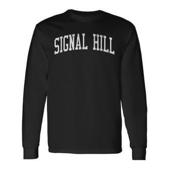 Signal Hill Ca Vintage Athletic Sports Js02 Long Sleeve T-Shirt | Mazezy