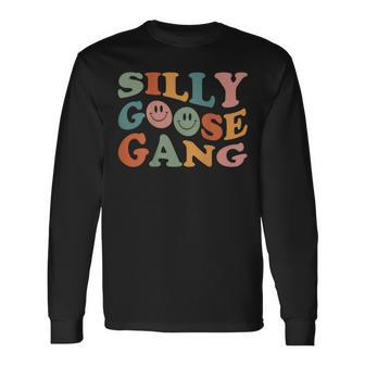 Silly Goose Gang Silly Goose Meme Smile Face Trendy Costume Long Sleeve T-Shirt T-Shirt | Mazezy
