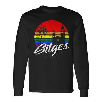 Sitges Gay Pride Vacation T Long Sleeve T-Shirt | Mazezy