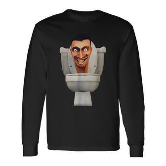 Skibidi Toilet Camera Man Speaker Man Tv Man Long Sleeve T-Shirt - Seseable