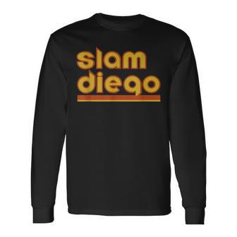 Slam Diego Baseball Standard Baseball Long Sleeve T-Shirt T-Shirt | Mazezy DE