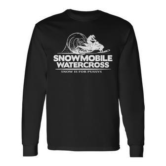 Sledge Snowmobile Watercross Evolution Extrem Sport Long Sleeve T-Shirt | Mazezy